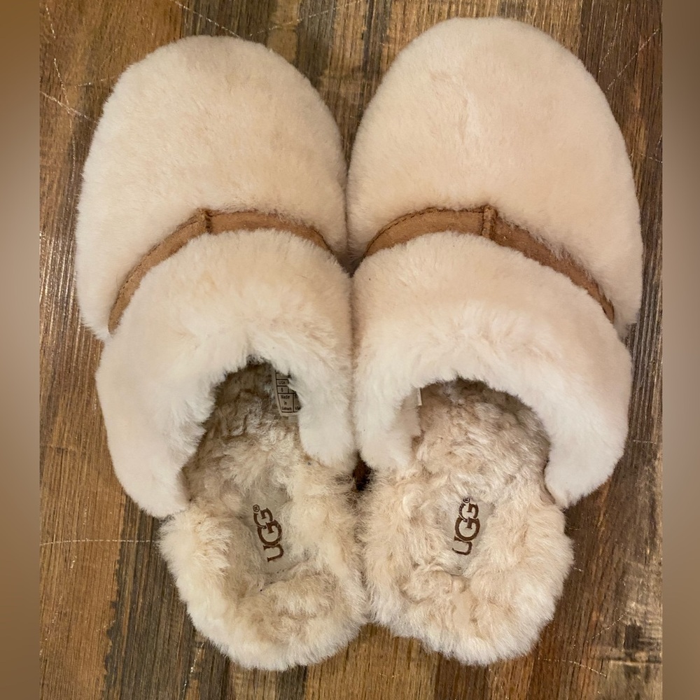 UGG Cream and Tan Women's Slippers